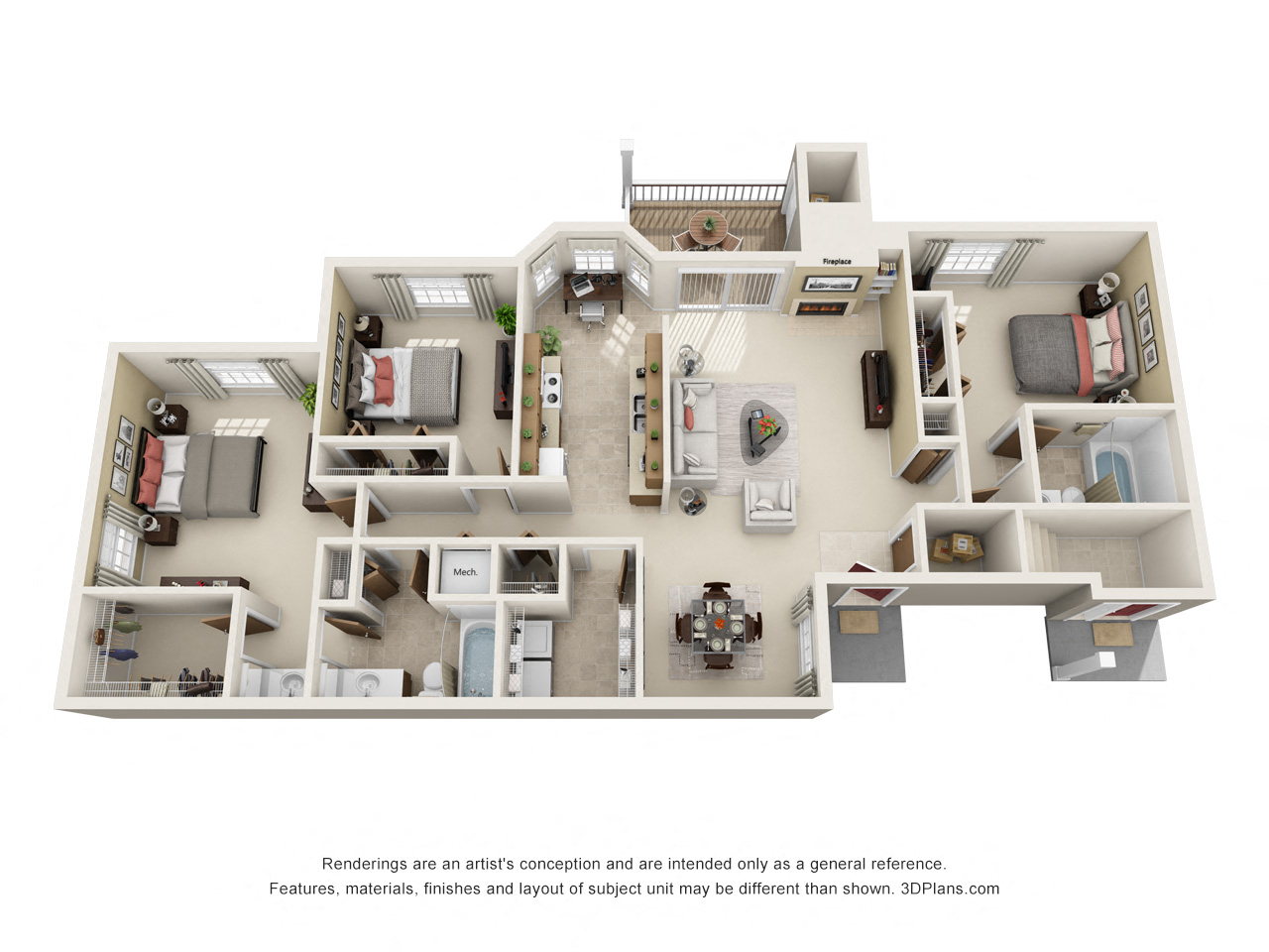 Floor Plans of Sunlake Apartments in Fishers, IN